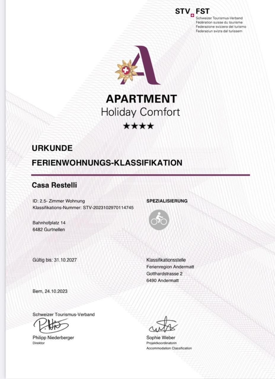 Apartment Casa Restelli Eg - Nahe Andermatt Gotthard Gurtnellen